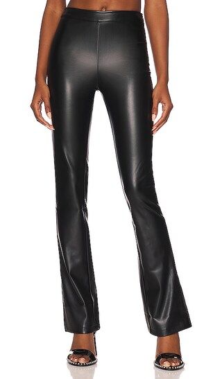 superdown Hudson Faux Leather Pant in Black. - size 2X (also in 1X, 3X, XL) | Revolve Clothing (Global)