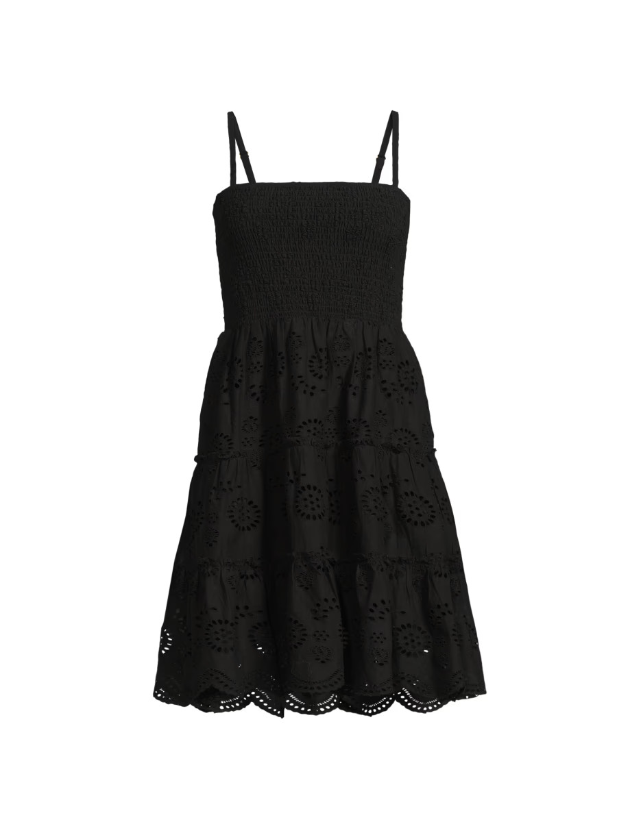 Hannah Eyelet Minidress | Saks Fifth Avenue