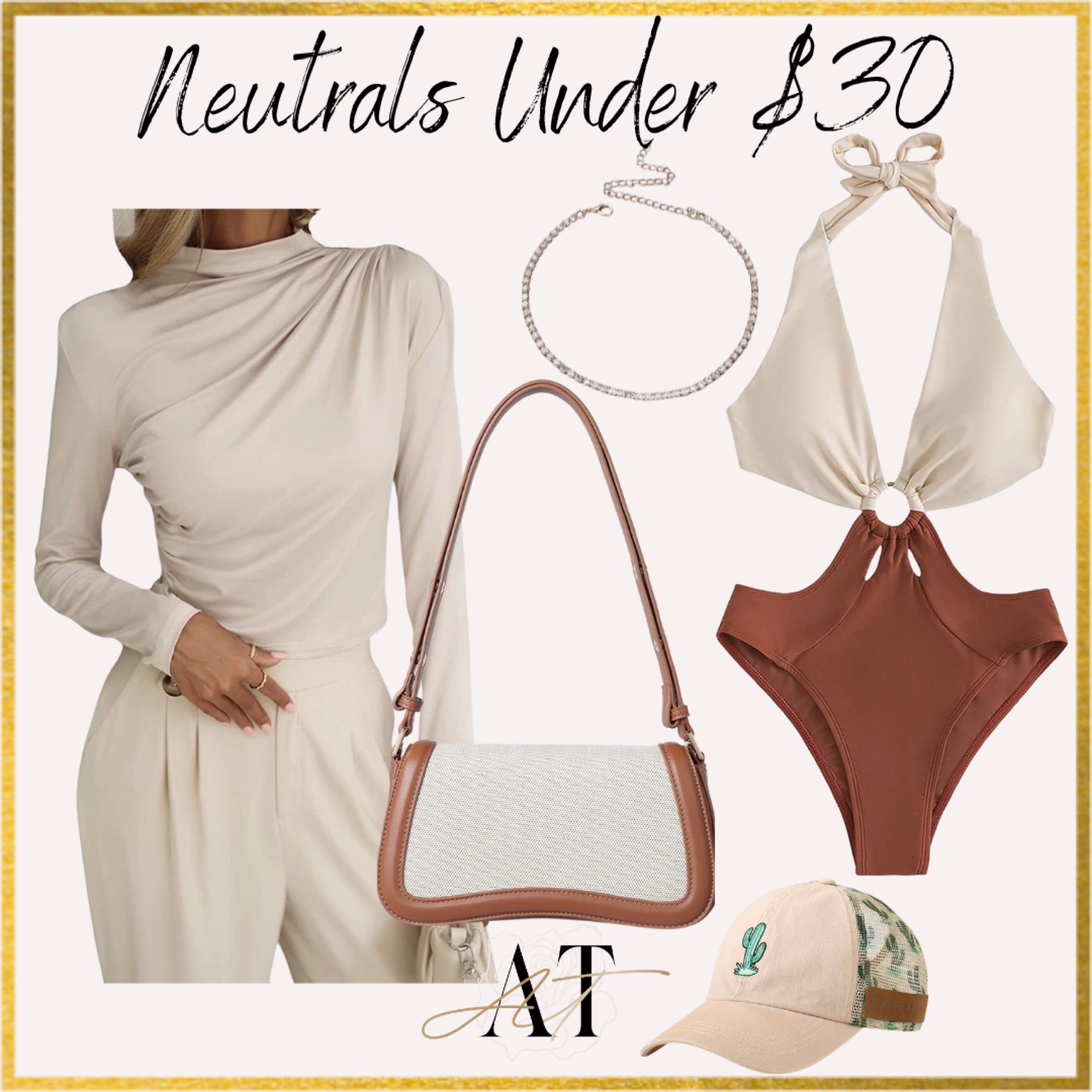New Neutrals Under $30
#cutouts #swimwear #ariat #mockneck

#LTKstyletip #LTKsalealert #LTKitbag