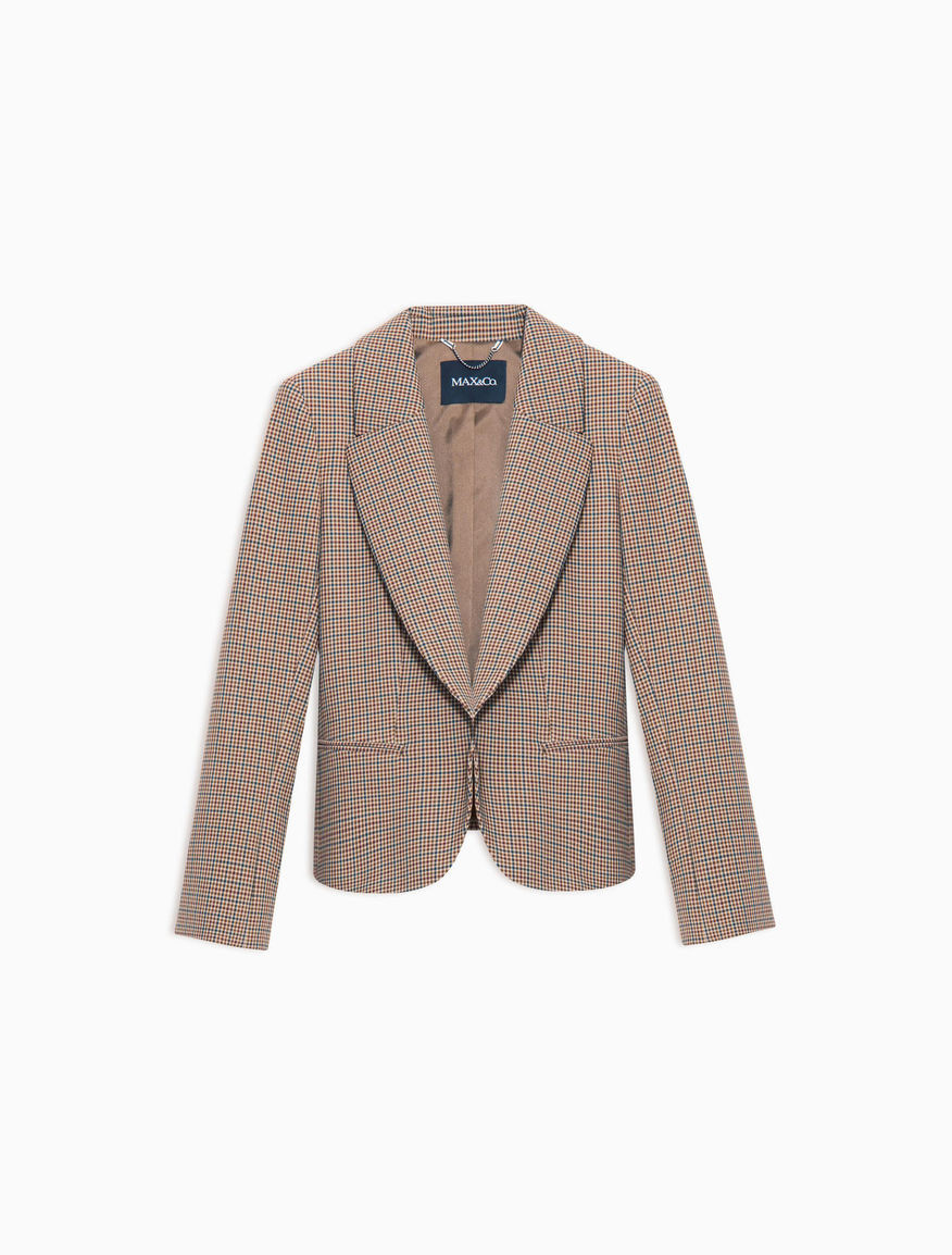 Blazer aus Karo-Doppelgewebe | Max&Co DE
