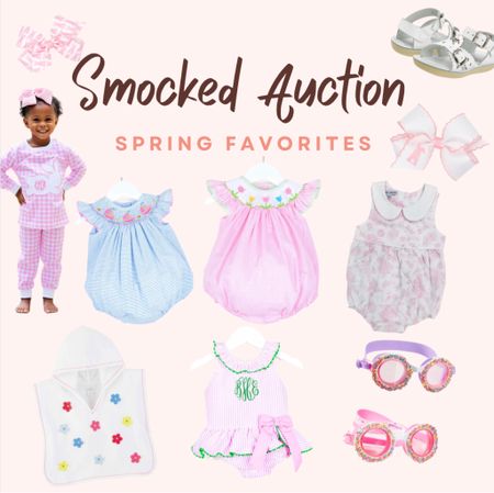 My favorite new spring arrivals from Smocked Auctions! 

Easter smock. Easter bubbles. Spring bubbles. Summer outfits. Easter pajamas. Bunny pajamas. Donut goggles. Toddler swim suits. Toddler coverups. Easter bows. Spring Sandals  

#LTKkids #LTKstyletip #LTKunder50