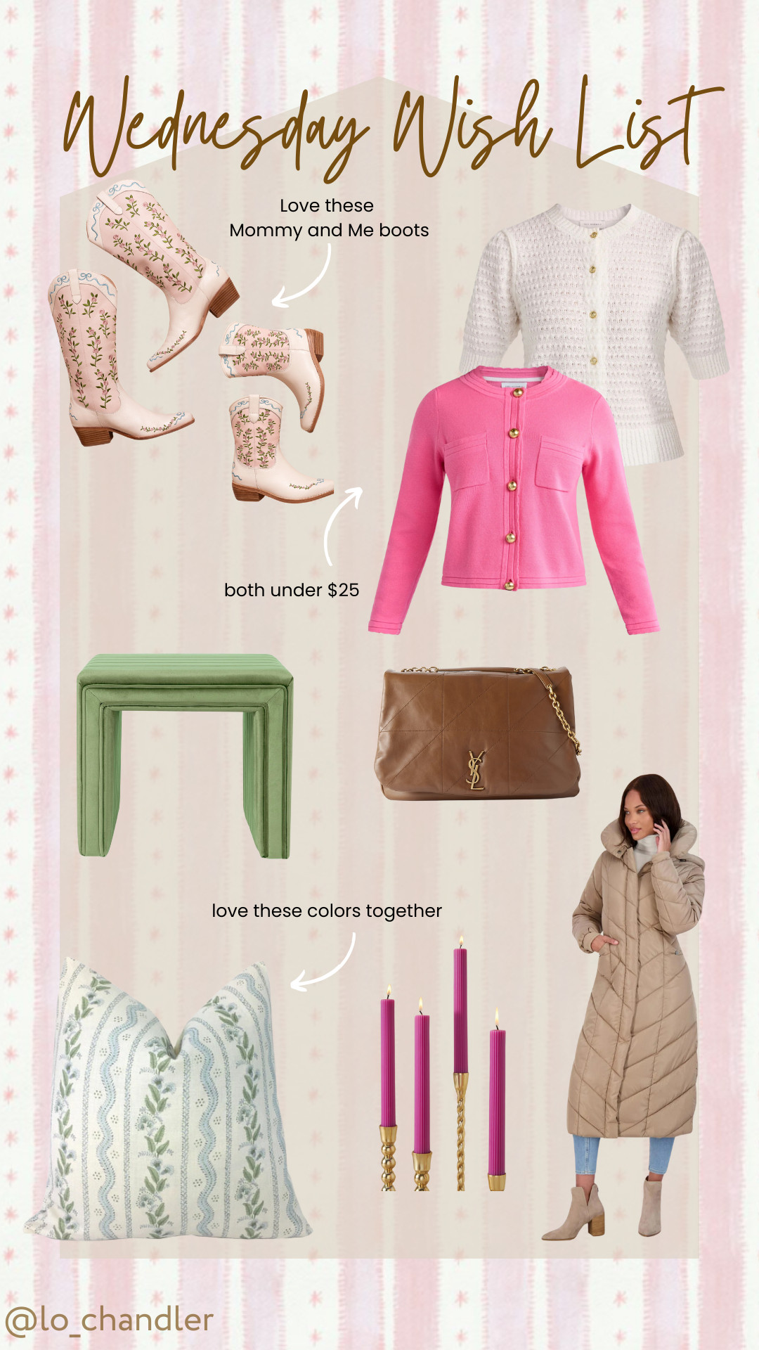 Current things on my wish list! Love these mommy and me boots! 

 #LTKHome #LTKStyleTip #LTKItBag