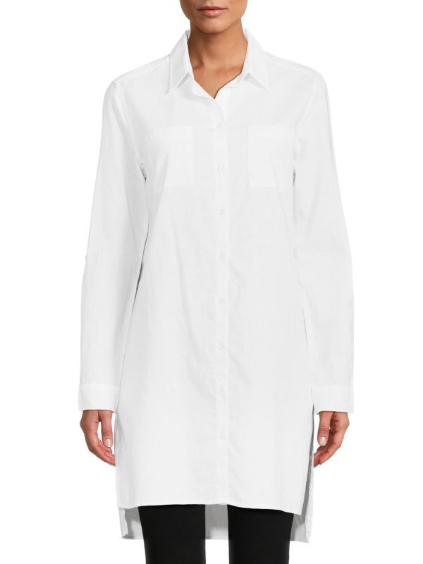 Linen Blend Tunic Shirt | Saks Fifth Avenue OFF 5TH