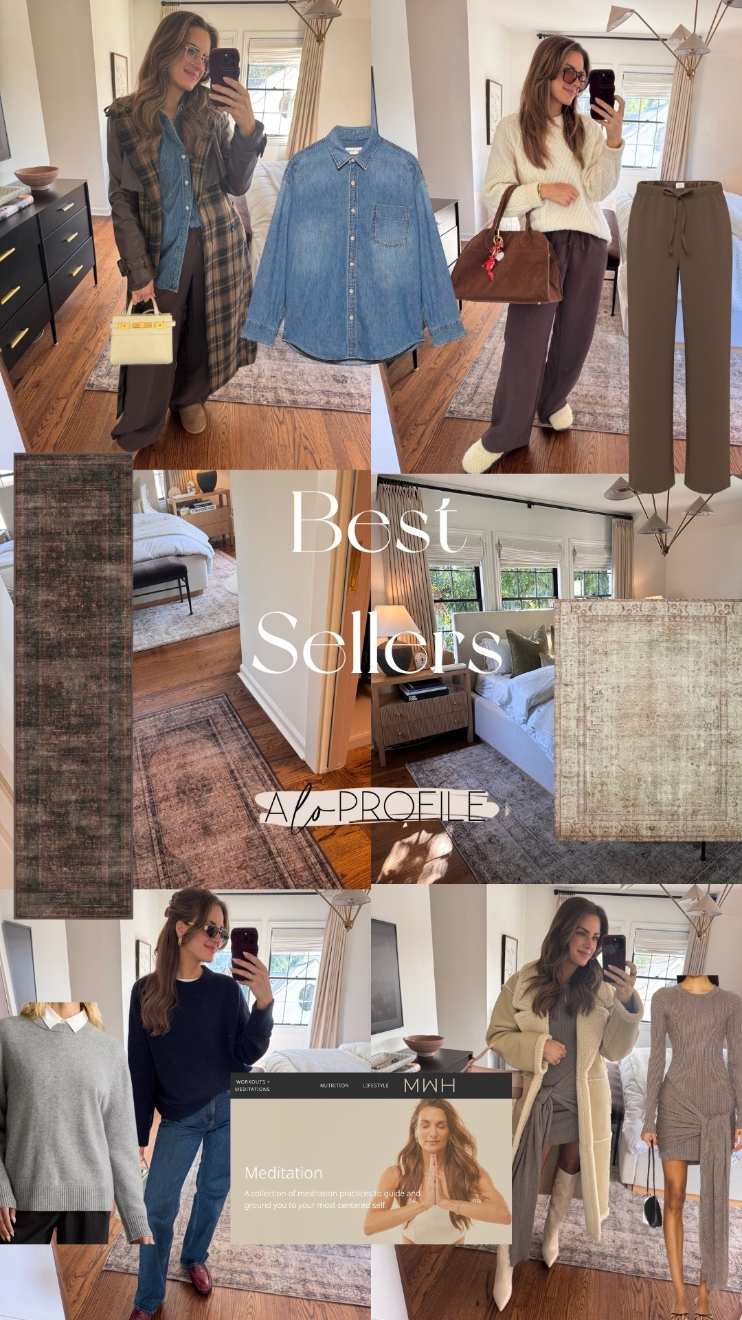 WEEKLY BESTSELLERS ✨
1. Bedroom Rug
2. Sweater
3. Fav Pants
4. Sweater Dress
5. Runner Rug (25% off sale & code: ALOPROFILE)
6. MWH Meditations (code: LAURENR5)
7. Denim Shirt



#LTKootd #LTKHome