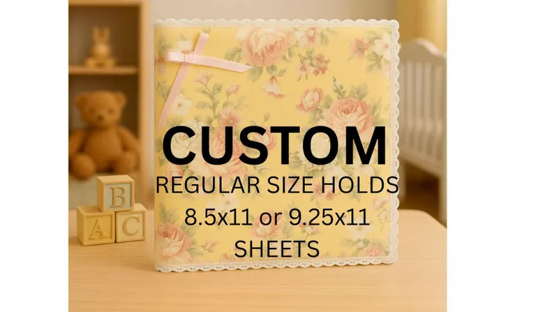 Handmade Shabby Chic Scrapbook Album: REGULAR SIZE Custom Fabric Memory Book Keepsake | Etsy (US)