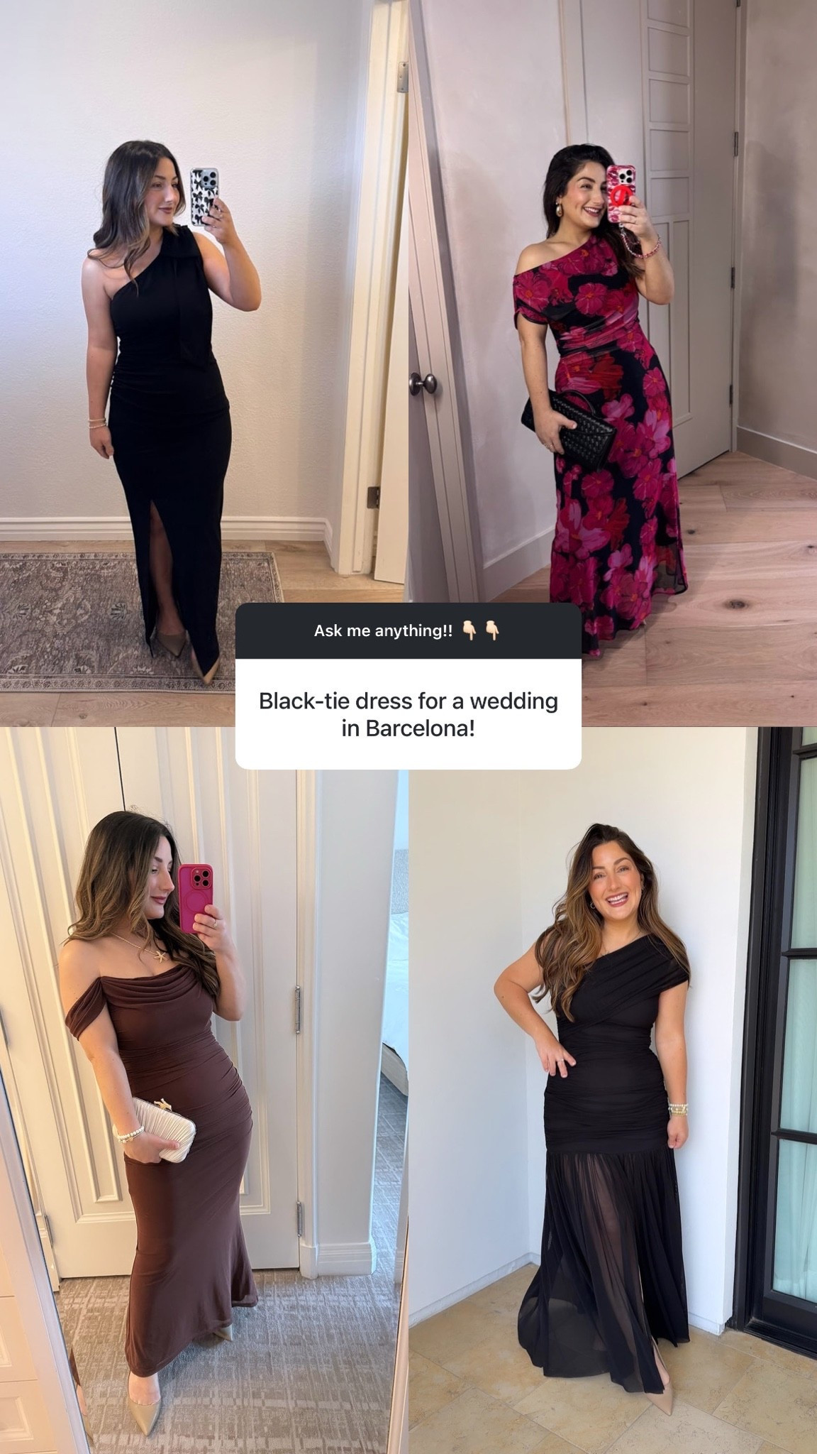 Black tie event dresses! Size small
5’0” 140lbs Petite

#LTKPetite #LTKWedding #LTKSaleAlert