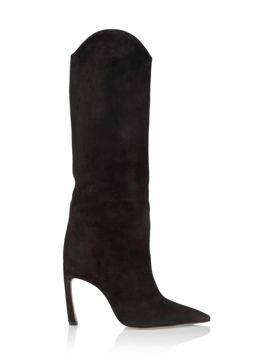 Schutz Maryana Nubuck Knee-High Boots | Saks Fifth Avenue