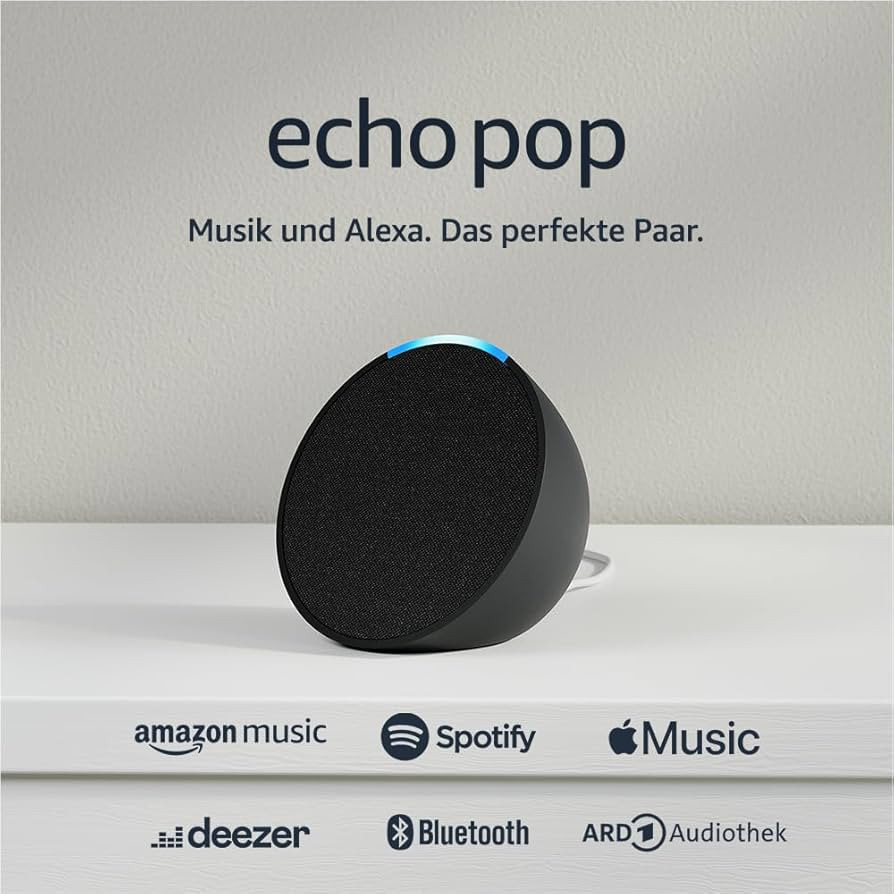Echo Pop (Neueste Generation) | Kompakter und smarter Bluetooth-Lautsprecher mit vollem Klang und... | Amazon (DE)