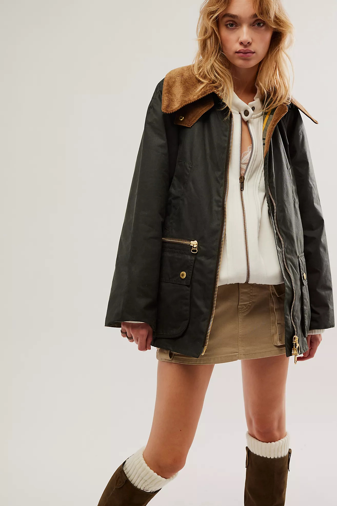 Barbour Gunnerside Wax Jacket | Free People (Global - UK&FR Excluded)