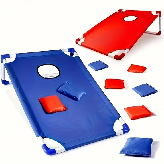 Portable Cornhole Board Set with 6 Bean Bags Corn Hole Toss Game Cornhole Games for Indoor and Ou... | Walmart (US)