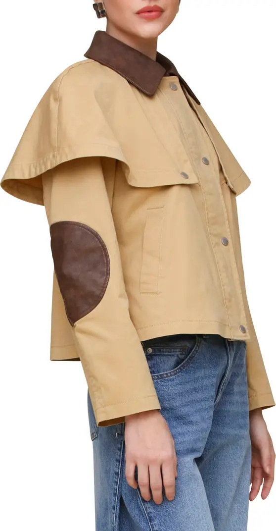 Crop Cape Trench Jacket | Nordstrom Rack