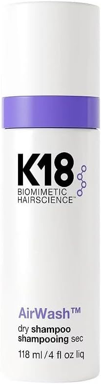 K18 AirWash™ Dry Shampoo, Non-Aerosol, Balances Scalp & Controls Excess Oil Production | Amazon (US)