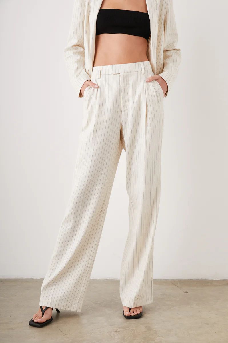 MARNIE PANT - IVORY PINSTRIPE | Rails