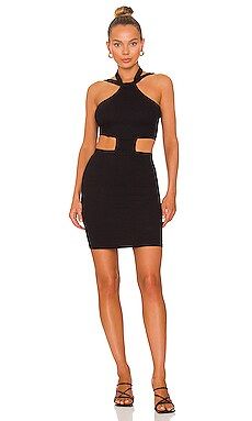 LNA Riley Mini Dress in Black from Revolve.com | Revolve Clothing (Global)