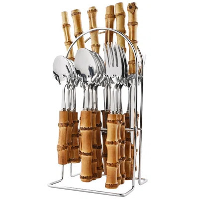 Bayou Breeze Aelfred Stainless Steel Flatware Set - Service for 6 | Wayfair North America