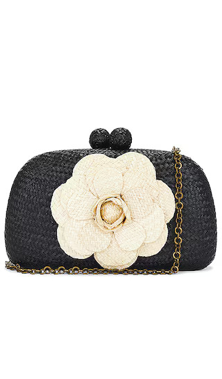 Mia Camelia Buntal Clutches in Black & Sand | Revolve Clothing (Global)