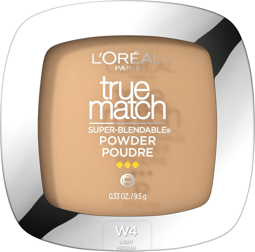 L'Oreal Paris True Match Super Blendable Oil Free Foundation Powder, W4 Light Medium, 0.33 oz, Pa... | Amazon (US)