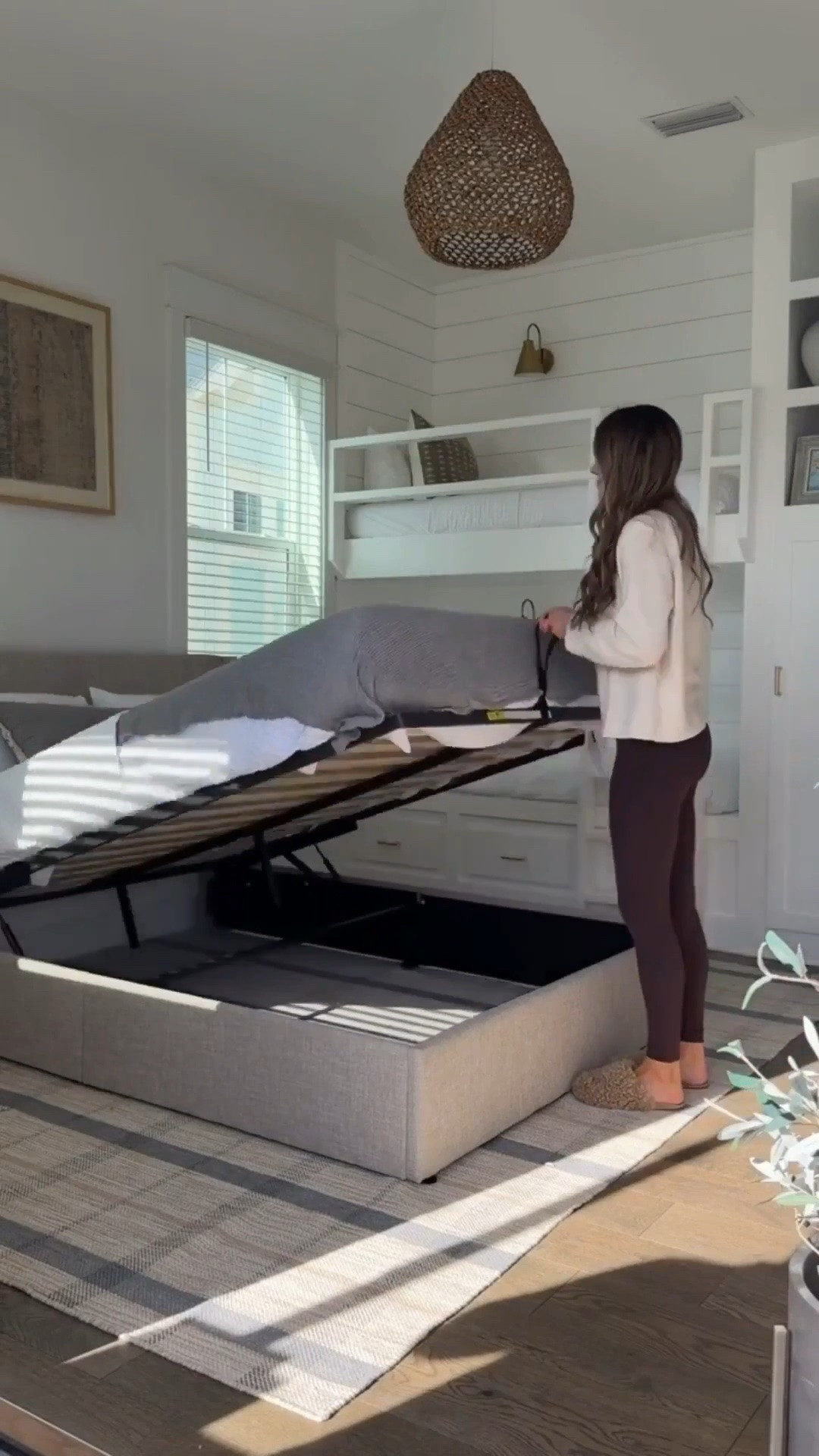 Early prime deal!! How cool is this bed frame! It’s a lift up hydraulic bed with a beautiful modern wingback headboard. You don’t need a box spring, and if you’re in need of extra storage space then it’s perfect!!

#LTKHome #LTKSaleAlert
