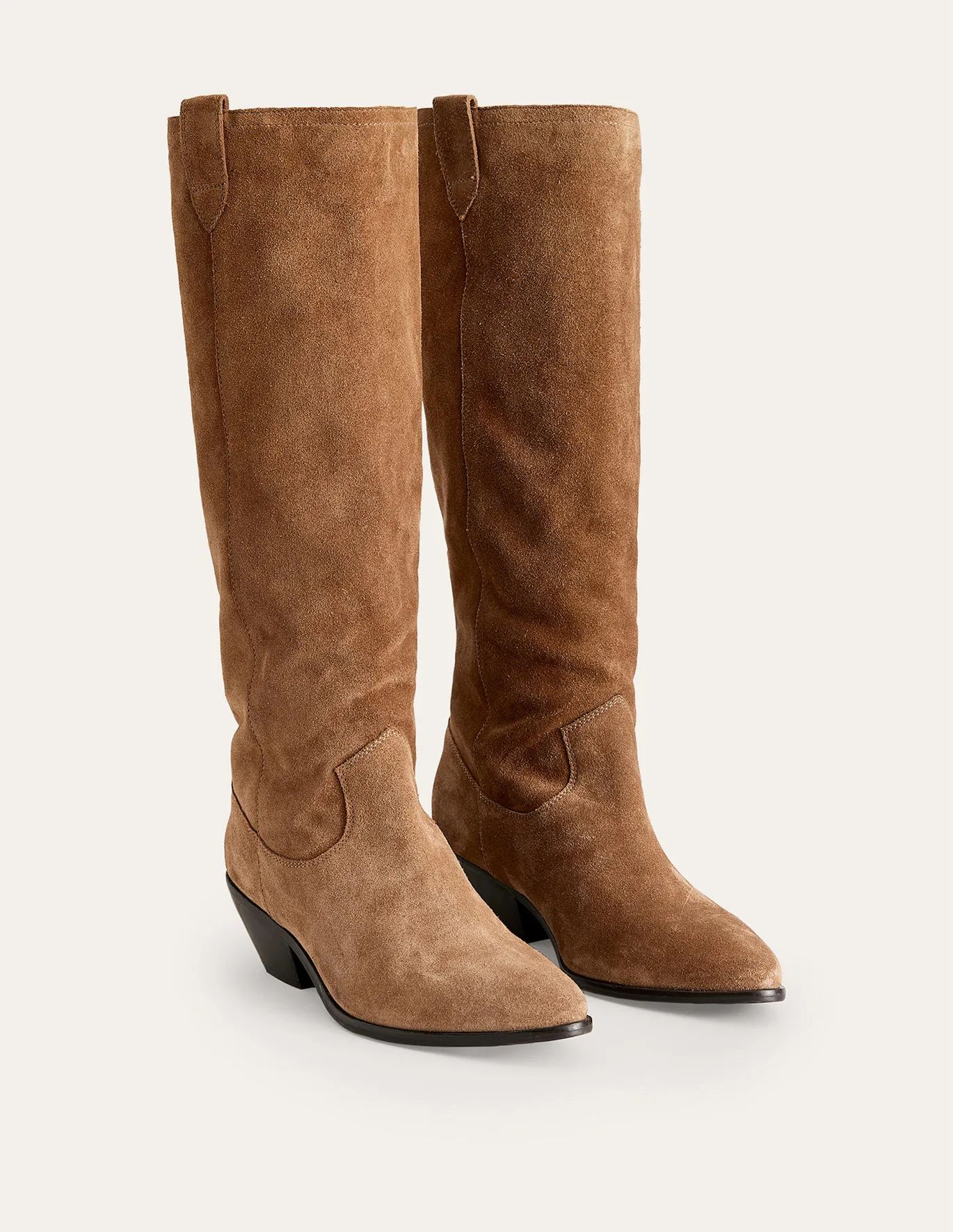 Western Suede Knee High Boots | Boden (US)