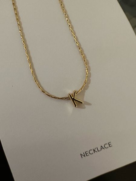 initial necklace $20 // would make a cute christmas gift idea for friends! 

#LTKsalealert #LTKstyletip #LTKfindsunder50