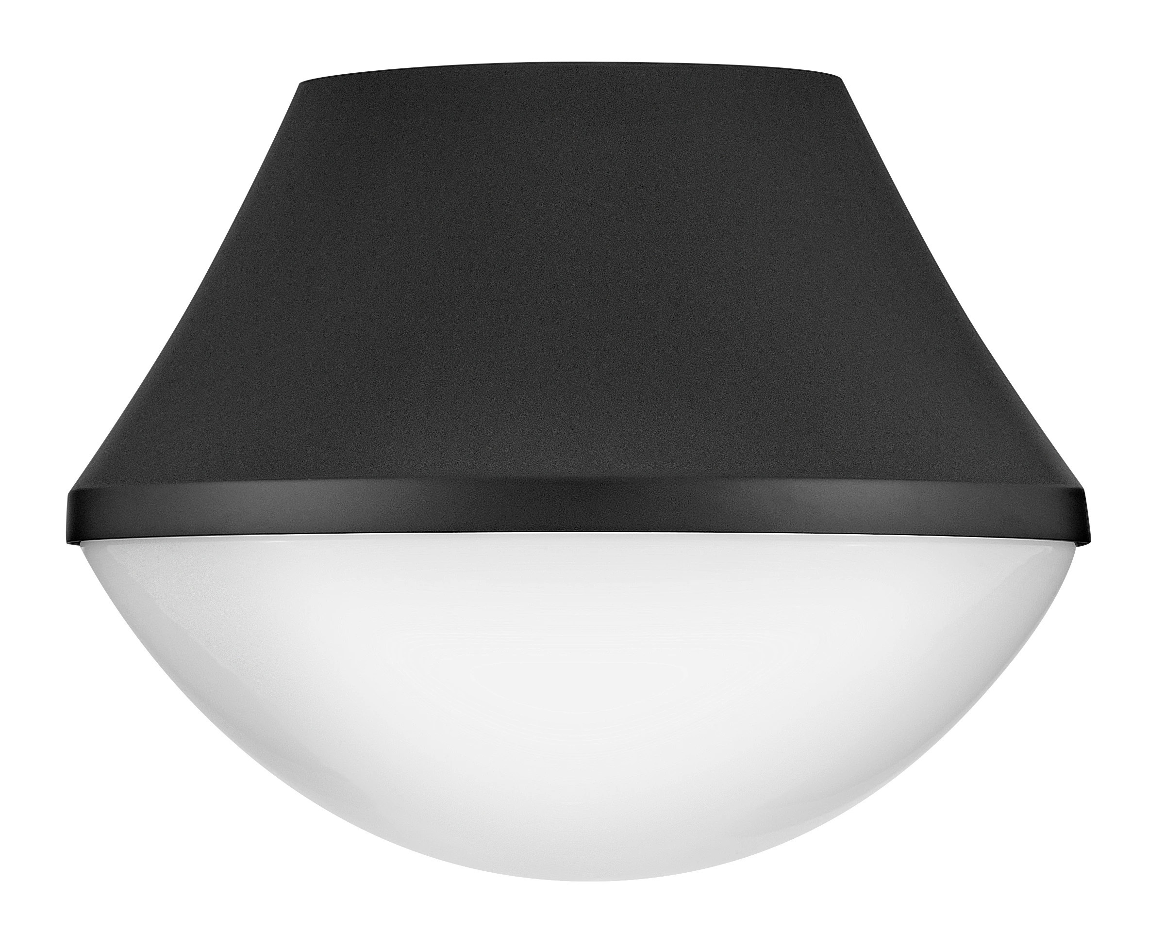 Lark Haddie 11-in Black Indoor 1 -Light Flush Mount Light with Frosted Glass | 83411BK | Lowe's