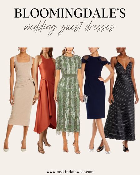 These Bloomingdale’s wedding guest dresses are so great for summer. I love the earthy tones and small patterned detail. 

#LTKStyleTip #LTKWedding