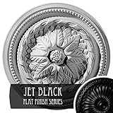 Ekena Millwork CM16WGBLF Wigan Ceiling Medallion, 16"OD x 2 1/4"P, Hand-Painted Jet Black | Amazon (US)