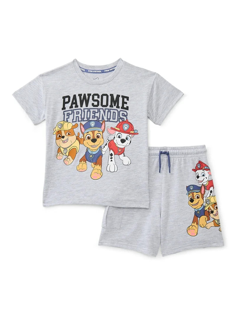 Paw Patrol Conjunto de Camiseta Gráfica de Manga Corta y Shorts para Niños Pequeños, 2 Piezas,... | Walmart (US)