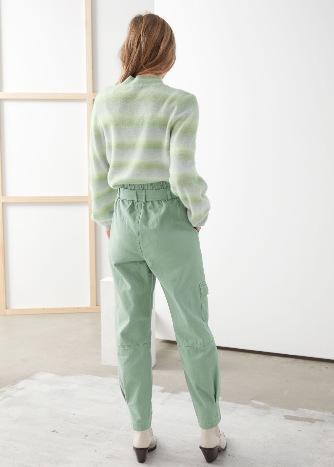 Cotton Paperbag Waist Trousers | & Other Stories (EU + UK)