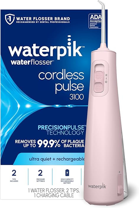 Waterpik Cordless Pulse Rechargeable Portable Water Flosser for Teeth, Gums, Braces Care and Trav... | Amazon (US)