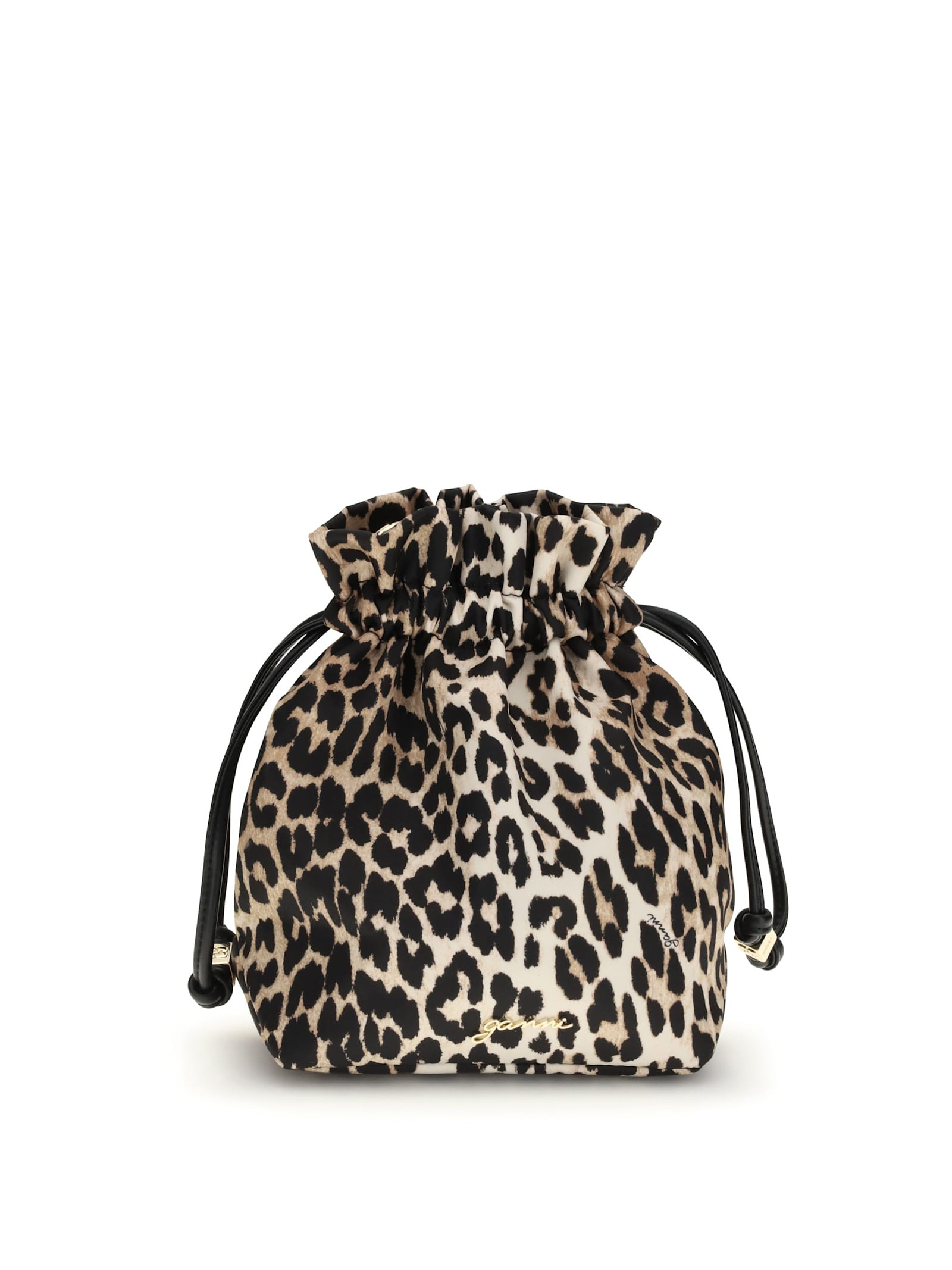 Ganni Leopard Print Bucket Bag | Italist.com US