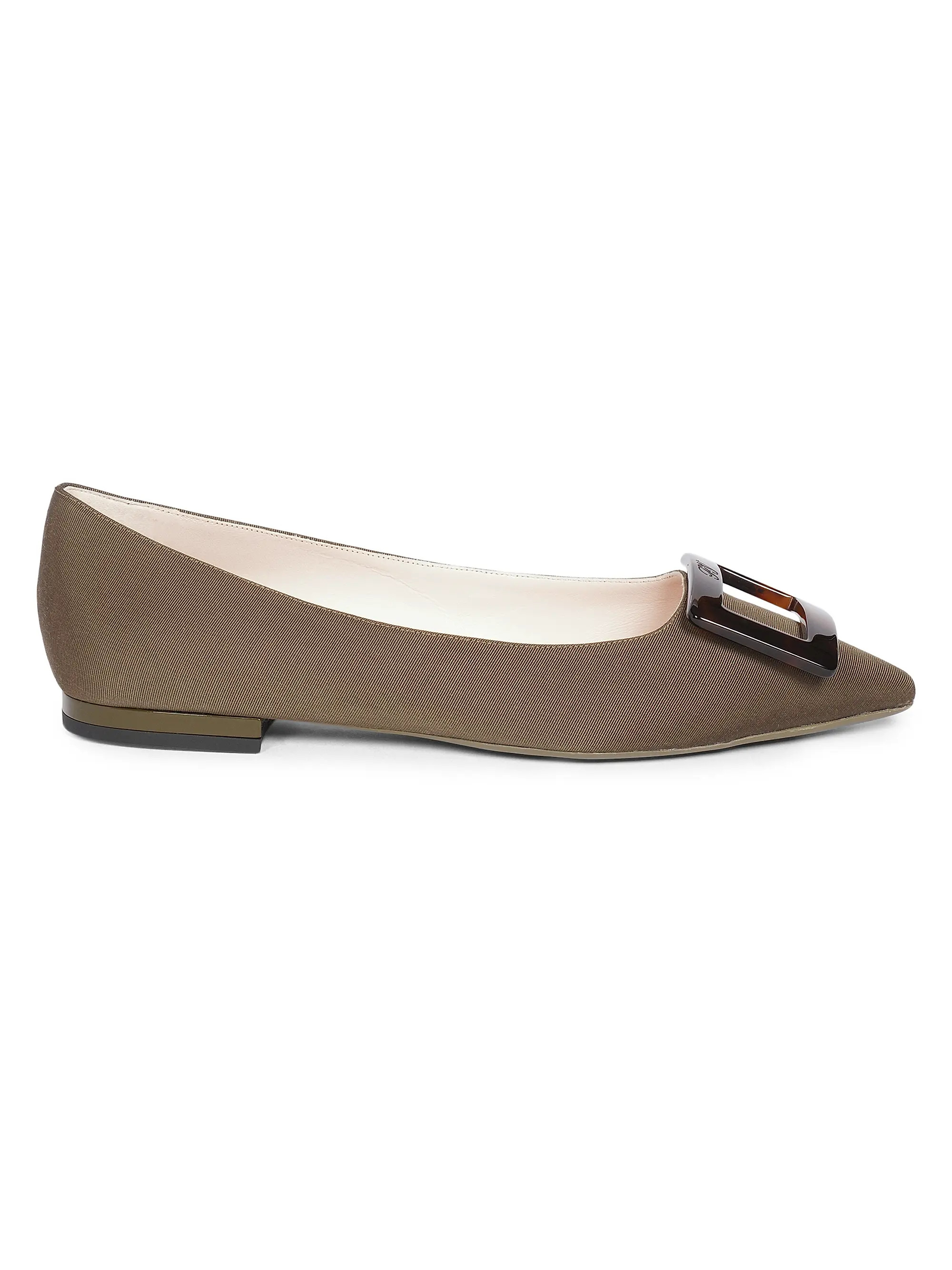 Roger Vivier Gommettine Leather Ballerina Flats | Saks Fifth Avenue | Saks Fifth Avenue