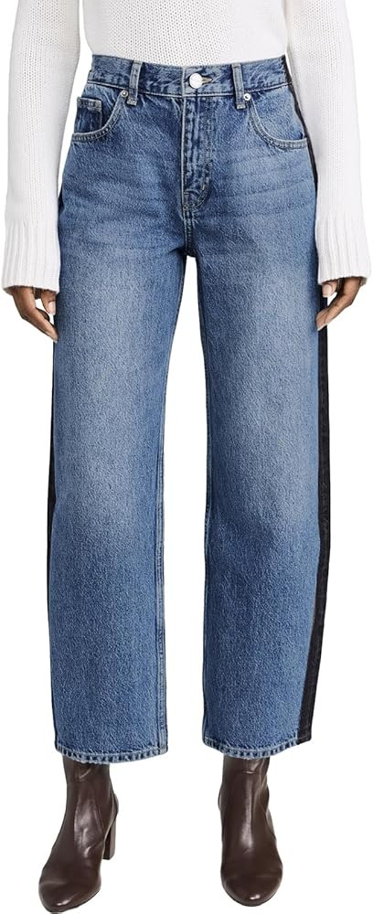 Cicy Bell Womens Wide Leg Jeans Casual Loose High Waisted Color Block Vintage Baggy Denim Pants | Amazon (US)