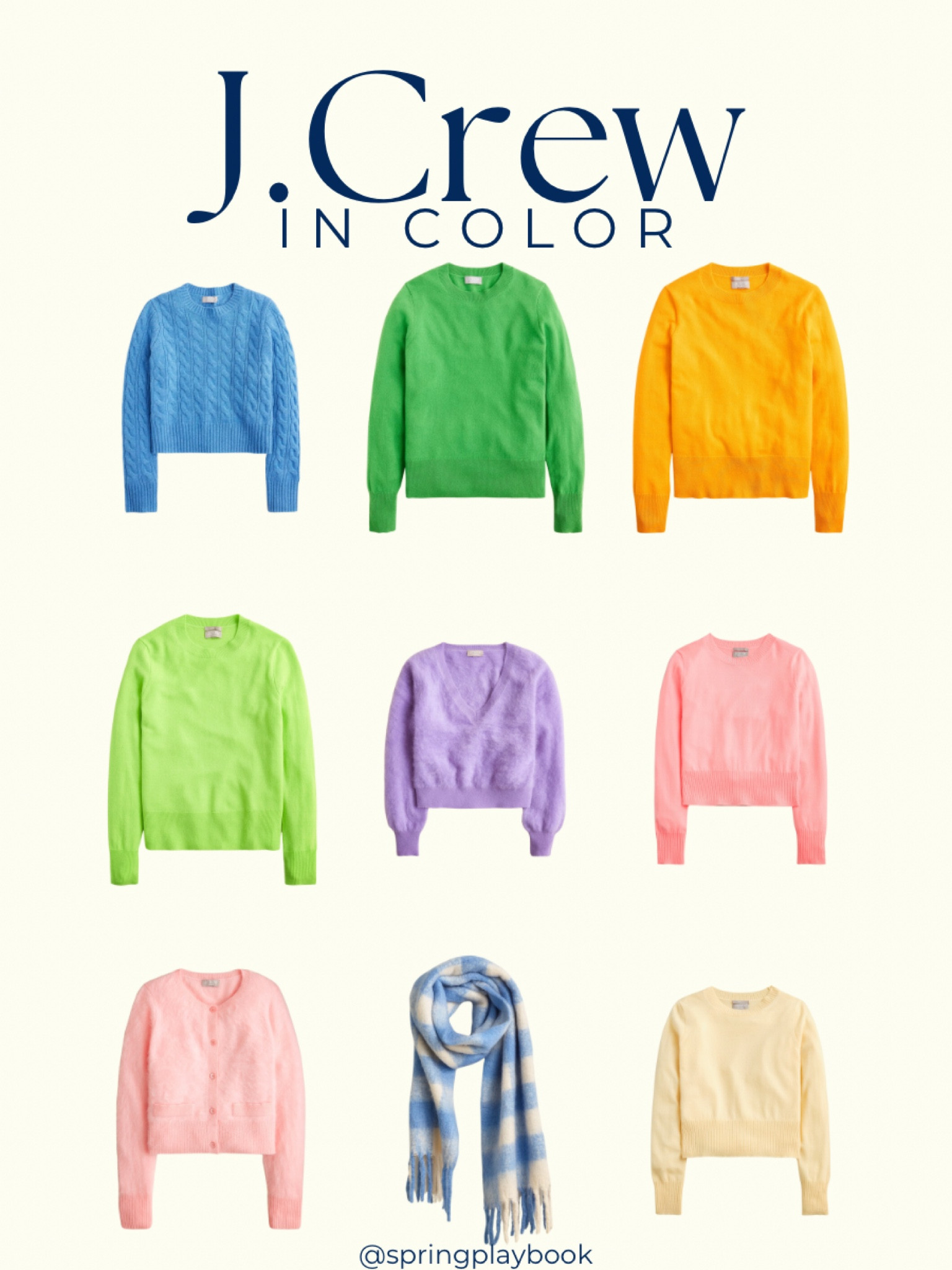 J.Crew New Arrivals for the color loving Spring! Neutrals are flooding the stores, but if you’re like me, you are searching for Spring colors for the fall & winter. Here are my picks from the new releases and my prediction on subseason:

Blue - clear & light
Green - warm & clear
Yellow - warm & clear
Lime - all
Purple - warm & light
Pink x 2 - light
Blue check - light
Butter - light

#createdcolorful #createdcolorfulspring #hocspring #tcispring #pcaspring #lightspring #warmspring #truespring #brightspring #clearspring #paintboxspring #bluespring

#LTKGiftGuide #LTKSeasonal #LTKWorkwear