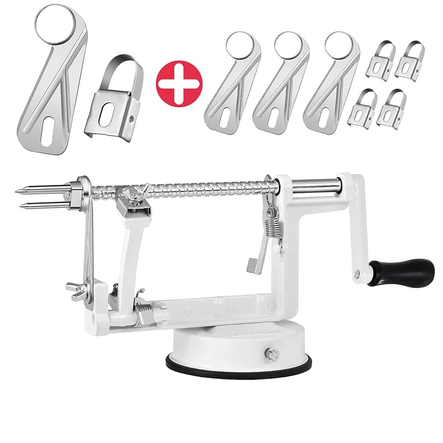 Apple Peeler, Slicer Corer Potato Peelers 3 In 1, Stainless Steel Heavy Duty Suction Cup Base And... | Amazon (US)