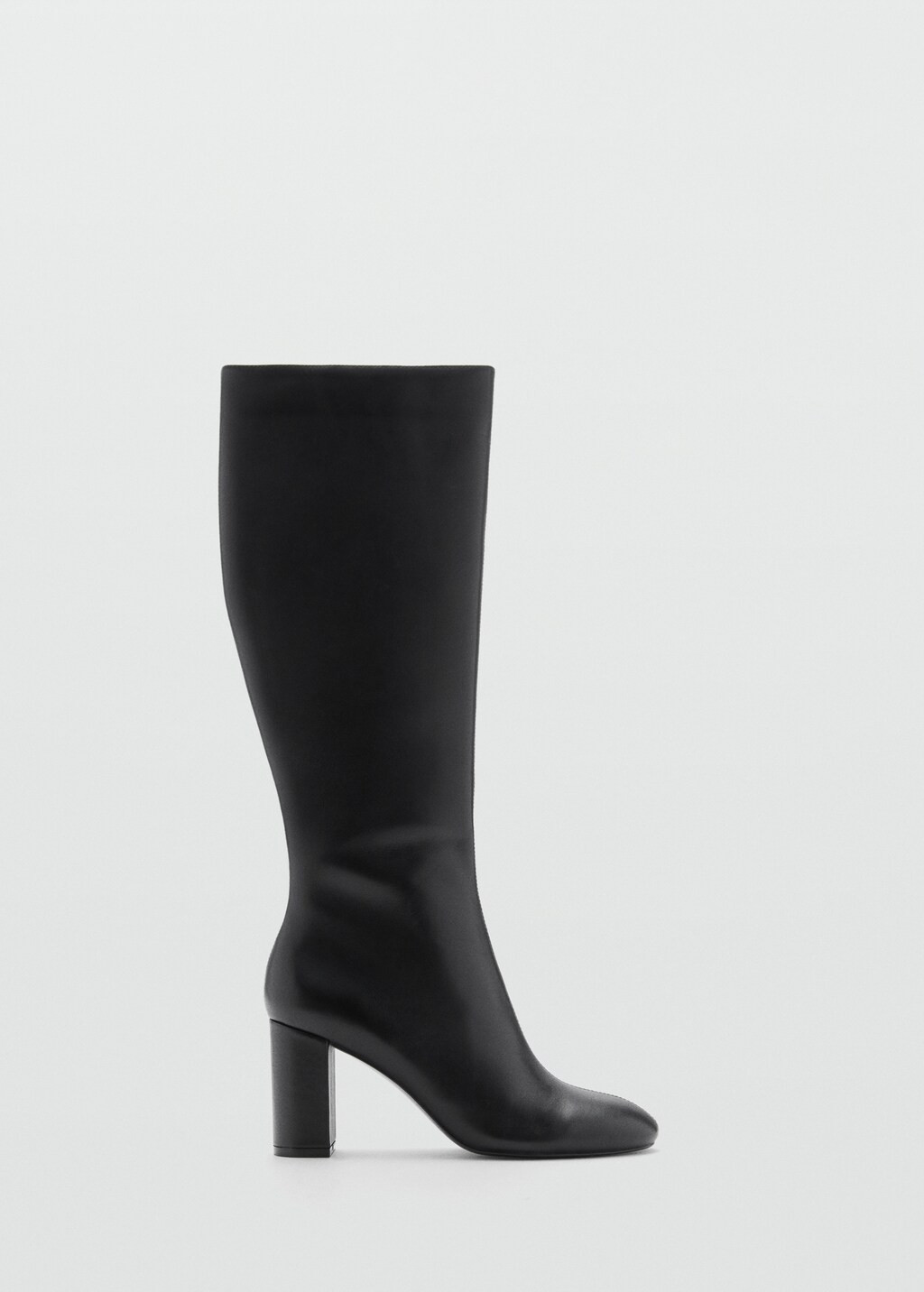 Leather boots with tall leg | Mango (US/MX/AU)