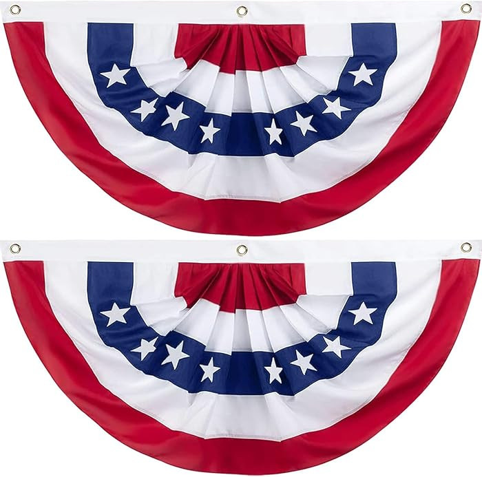 American Flags USA Bunting 2x4 Feet for Outside 250th Anniversary Celebration, 4th of July Patrio... | Amazon (US)