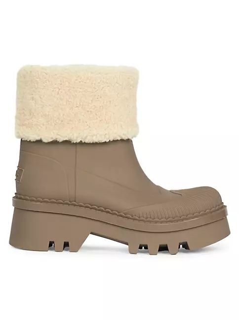 Raina Shearling-Trimmed Ankle Boots | Saks Fifth Avenue