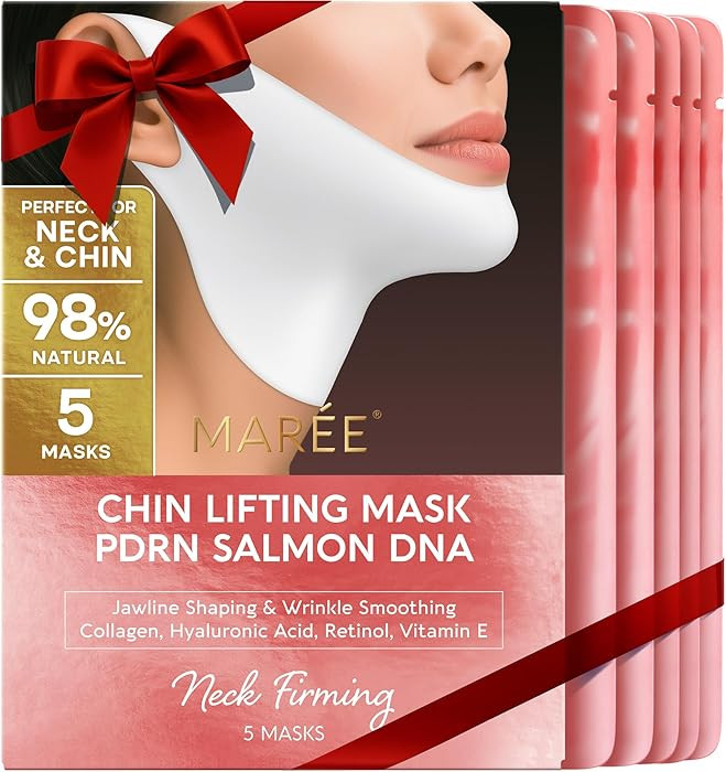MAREE V Line Lifting Mask with PDRN Salmon DNA – Deep Collagen Face Mask for Women – Jawline ... | Amazon (US)