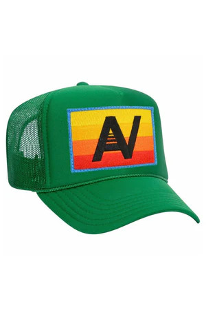 LOGO RAINBOW VINTAGE TRUCKER HAT | Aviator Nation