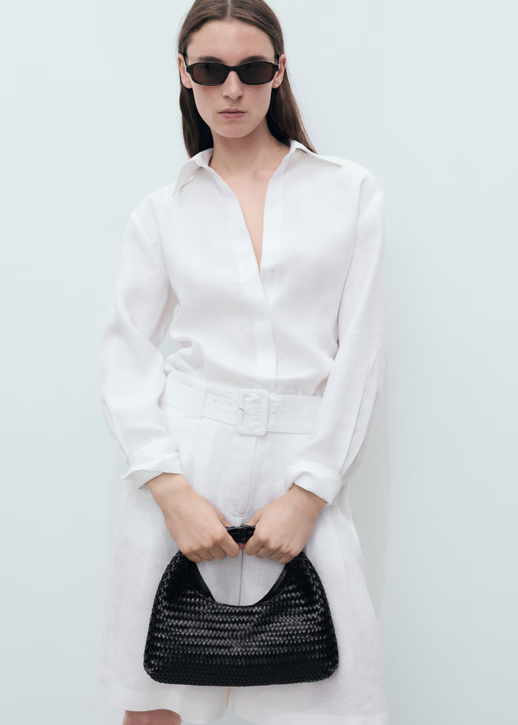 Linen oversized shirt - Women | MANGO USA | Mango (US/MX/AU)