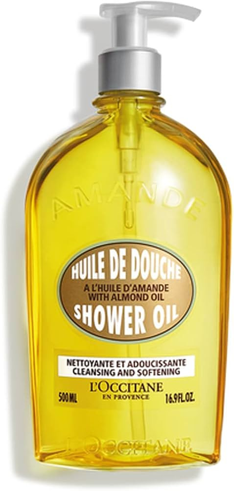 L'Occitane Cleansing & Softening Almond Shower Oil, 16.9 Fl Oz: Oil-to-Milky Lather, Softer Skin,... | Amazon (US)
