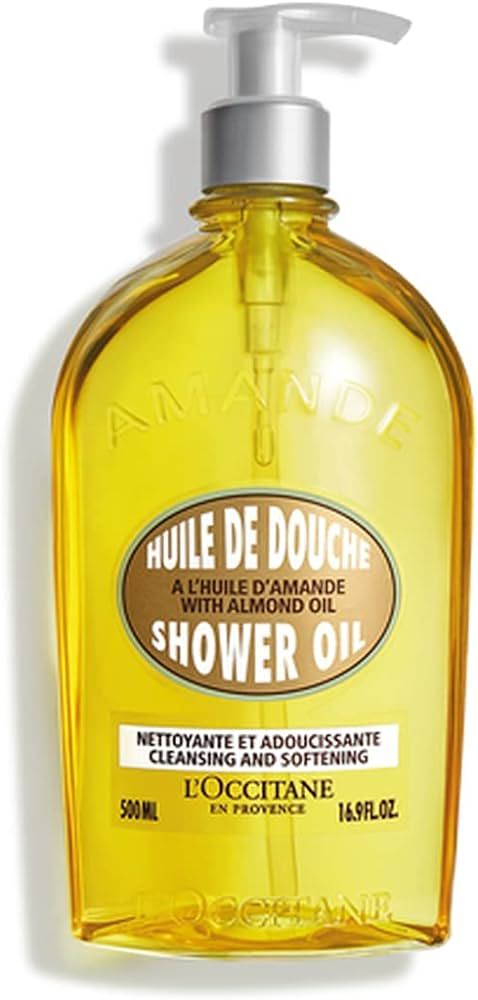 L'Occitane Cleansing & Softening Almond Shower Oil, 16.9 Fl Oz: Oil-to-Milky Lather, Softer Skin,... | Amazon (US)