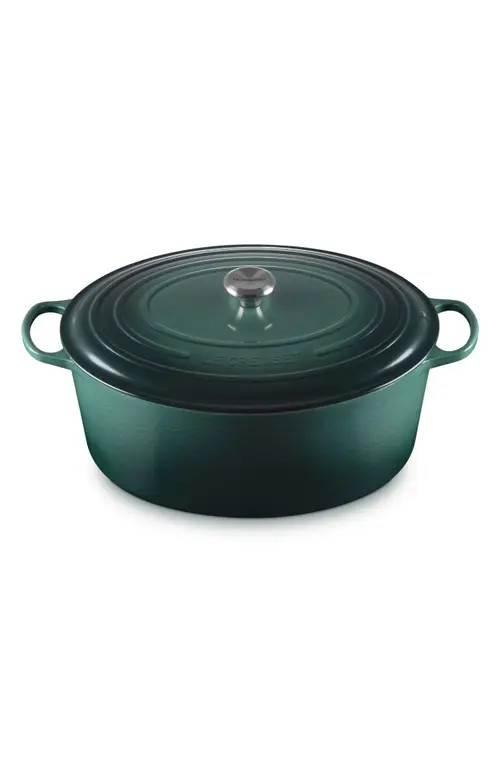 Le Creuset Signature 15 1/2-Quart Oval Enamel Cast Iron French/Dutch Oven in Artichaut at Nordstrom | Nordstrom