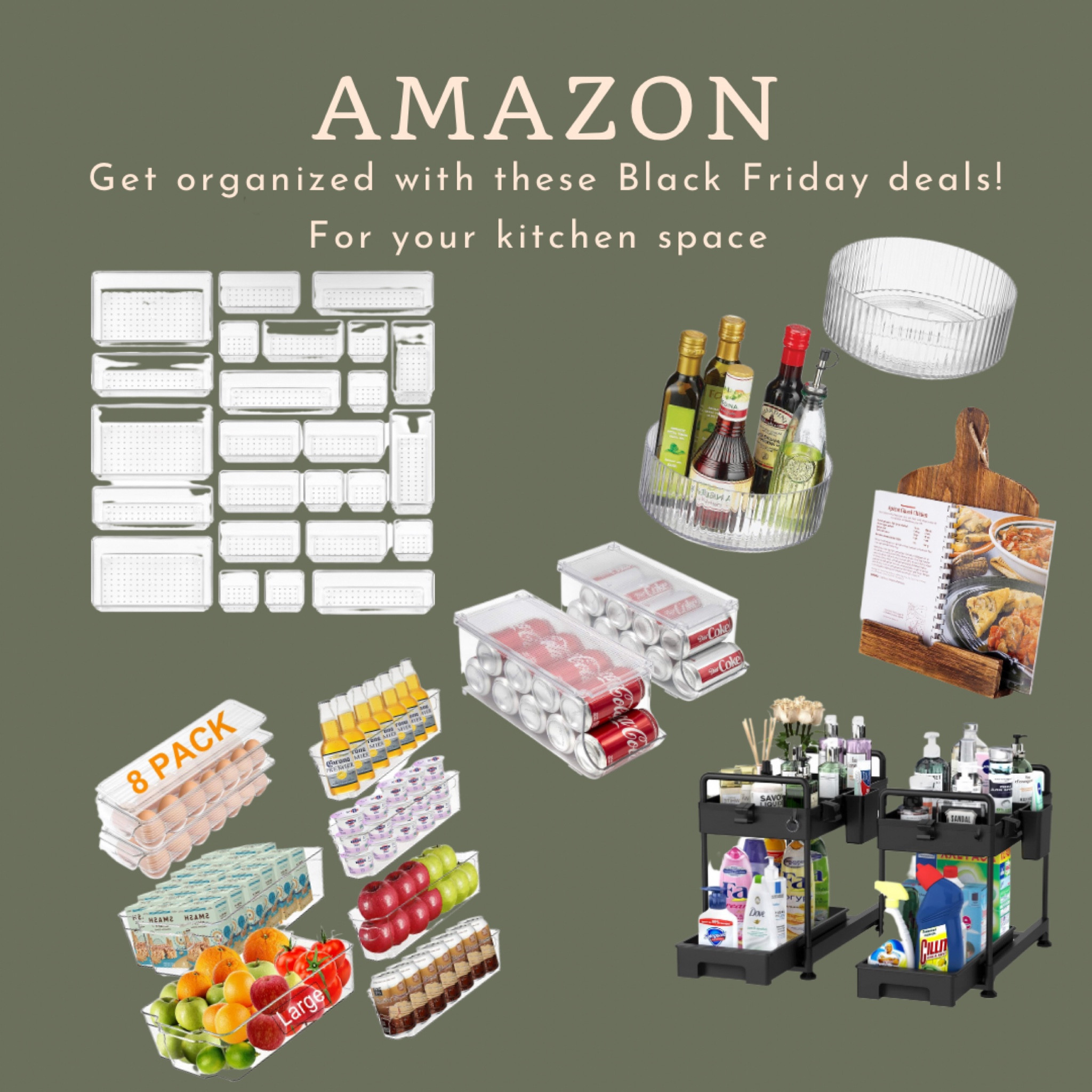 Get organized this holiday season with these Black Friday Amazon deals! 

Amazon, cyber sale, Black Friday, online shopping, discount, organize, de clutter, kitchen organizing, plastic containers, storage space

#LTKhome #LTKsalealert #LTKCyberWeek