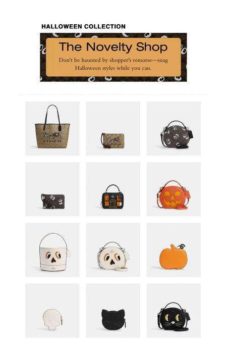 Cutie Halloween bags from coach, perfect for fall 

#LTKstyletip #LTKSeasonal #LTKHalloween
