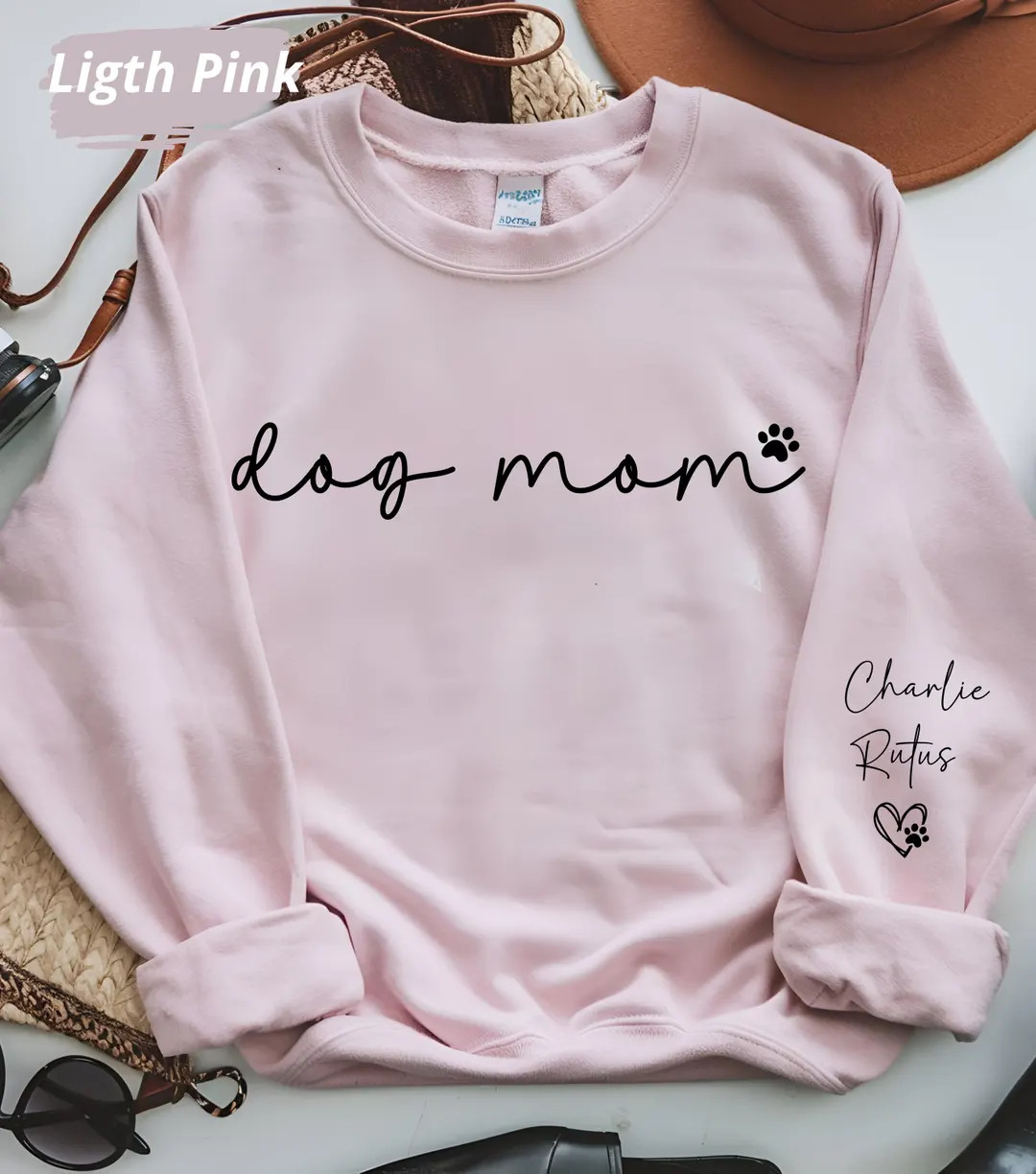 Custom Dog Mama Sweatshirt With Pet Name | Personalized Dog Mom Gift - Etsy | Etsy (US)