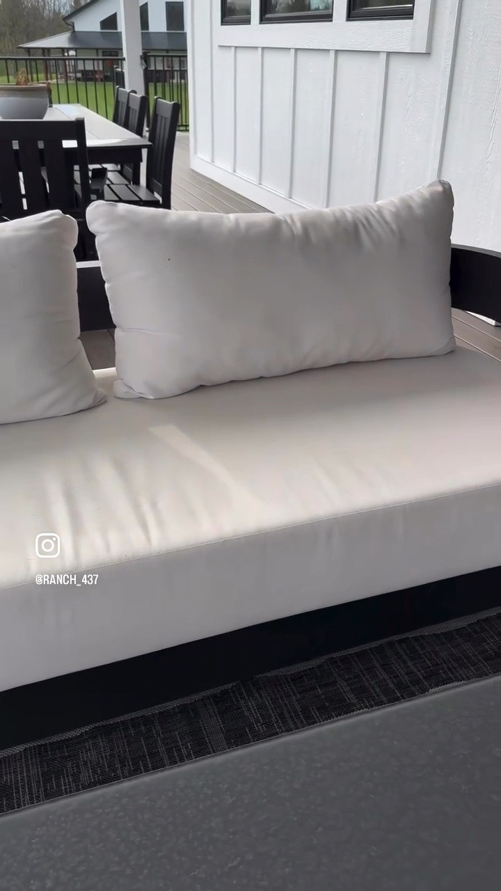 Windy outdoor furniture hack! Where we live it has been extremely windy lately and our pillows have been going everywhere. I decided to try some Velcro and let me tell you, total game changer! Shout to @amazonhome for the win!! 

#springhometips #myhometip #homehack

#LTKSeasonal #LTKHome