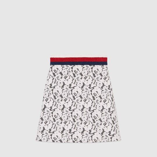 Jersey and lace skirt | Gucci (US)