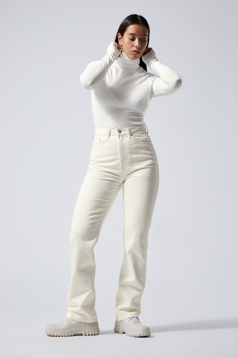 Rowe Extra High Straight Jeans | Weekday